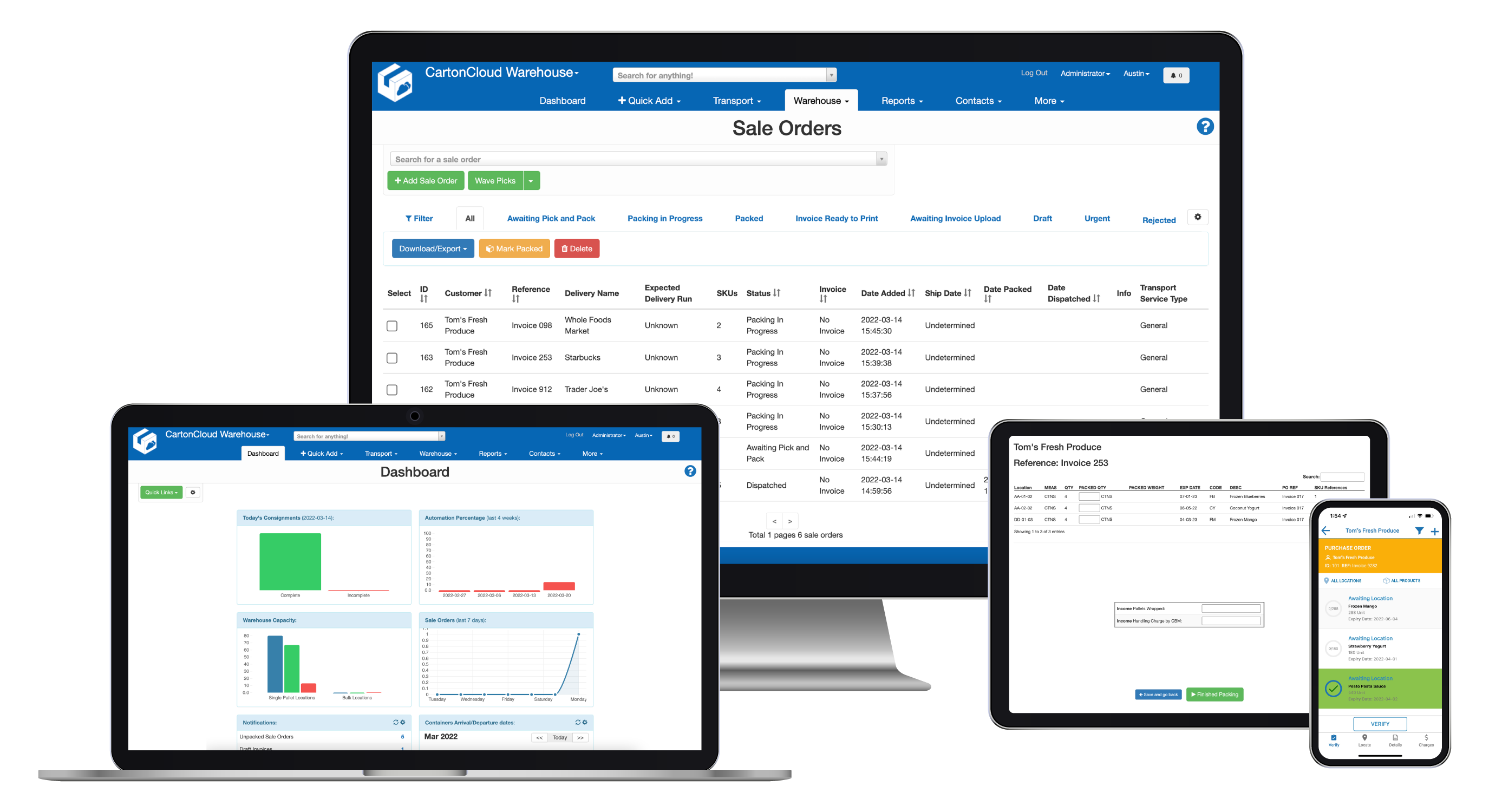 WMS Dashboard